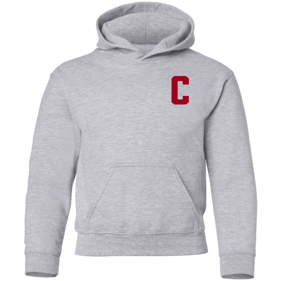 Hockey Captains C - Red Kids Unisex Classic Hoodie