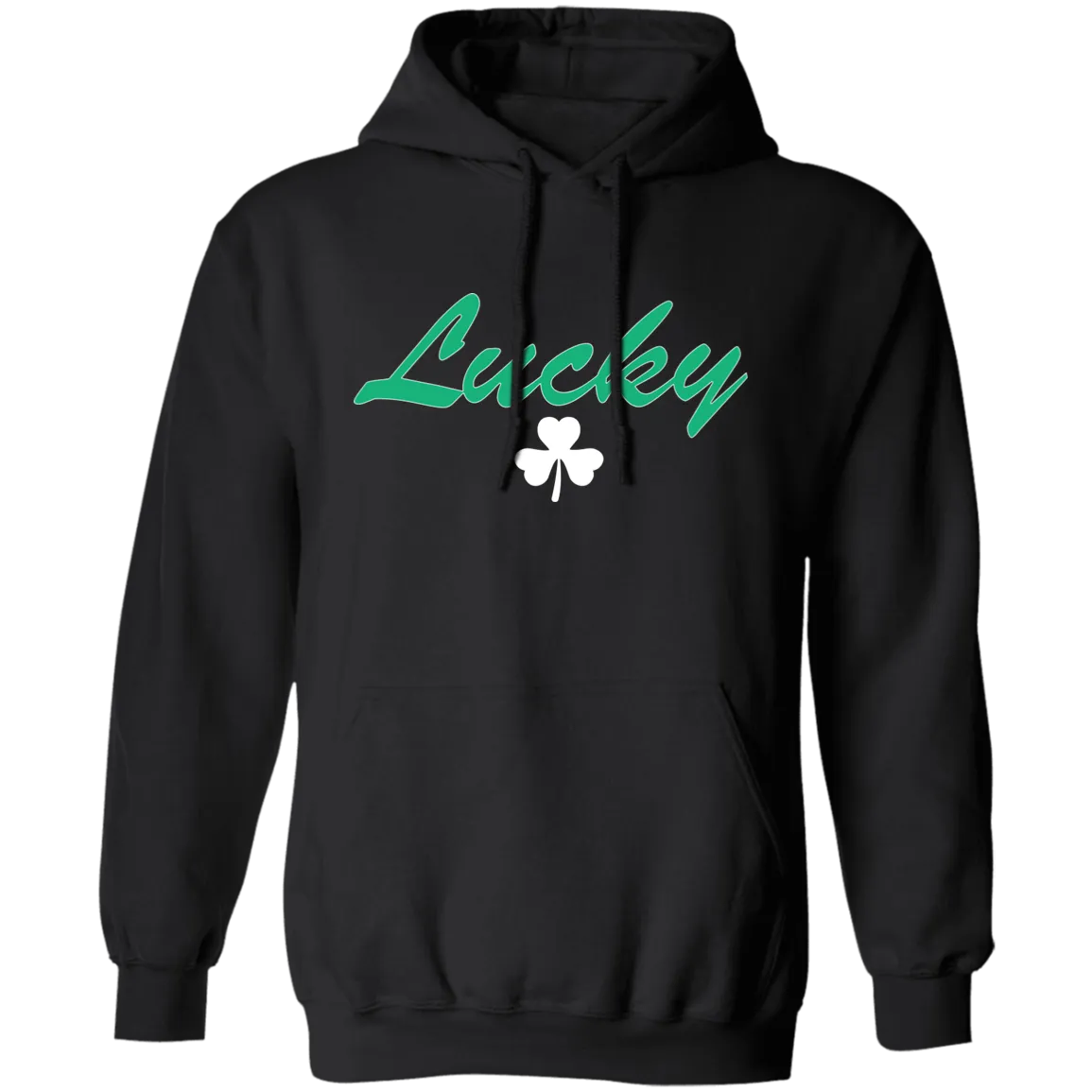 Luck Script - White Classic Unisex Hoodie