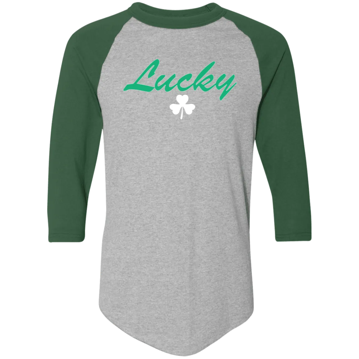Luck Script - White Classic Raglan Jersey