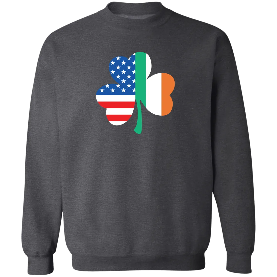Irish American Flag Shamrock Classic Crewneck Sweatshirt