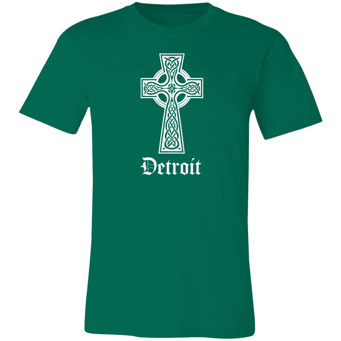 Detroit Celtic Cross - White Unisex Classic T-Shirt