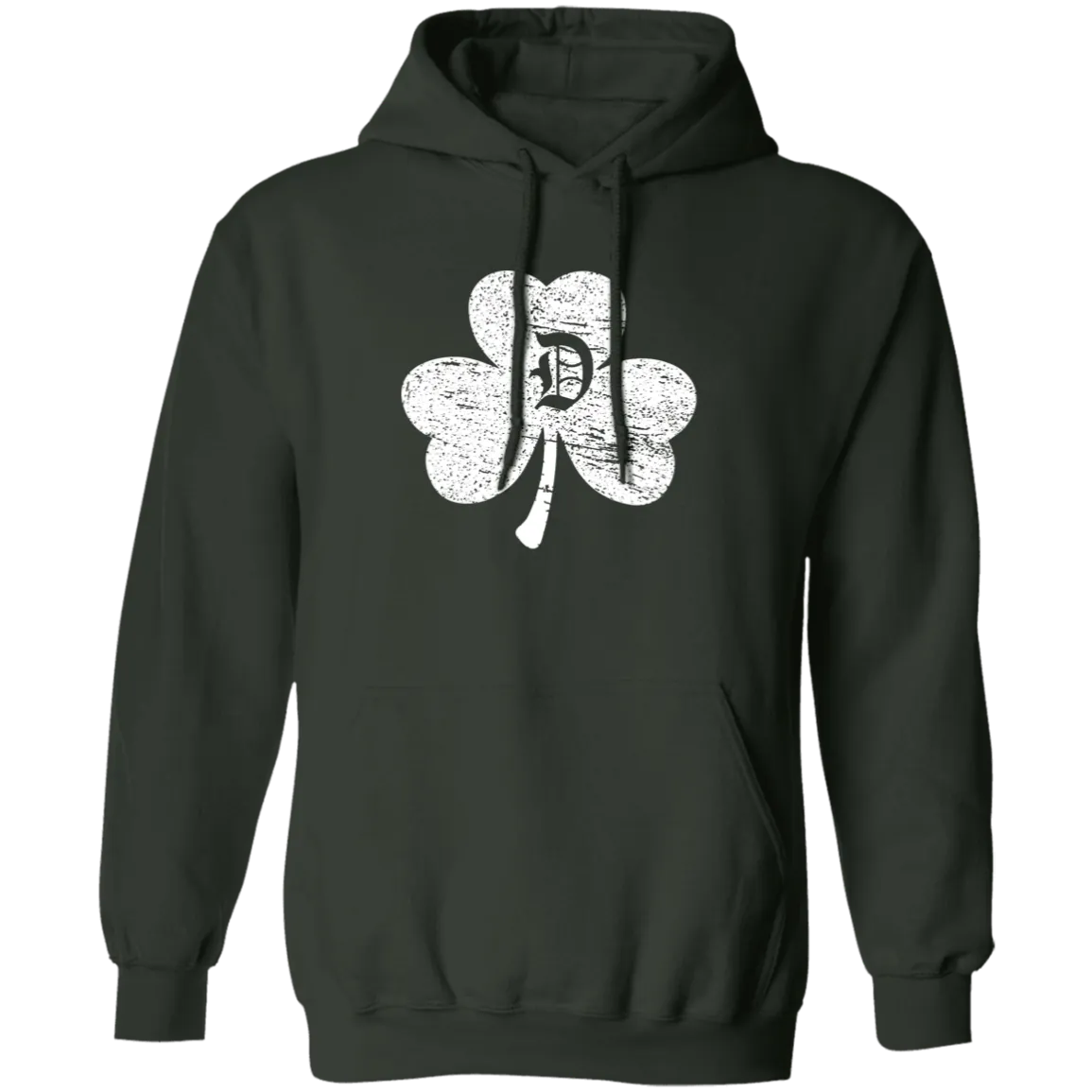 D Shamrock - White Classic Unisex Hoodie