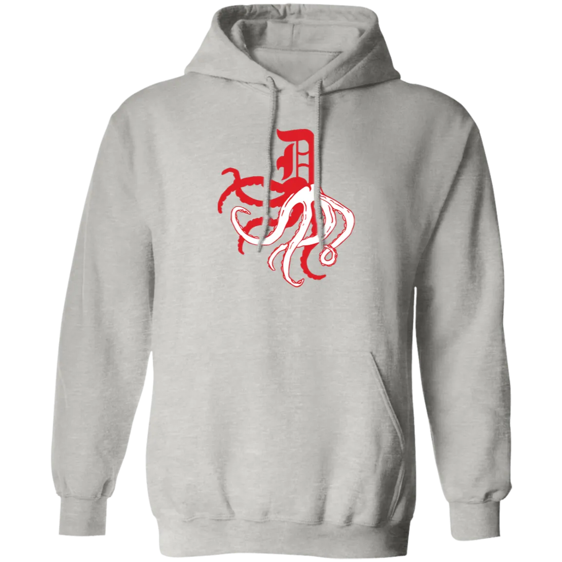 D Octopus - Red Classic Unisex Hoodie