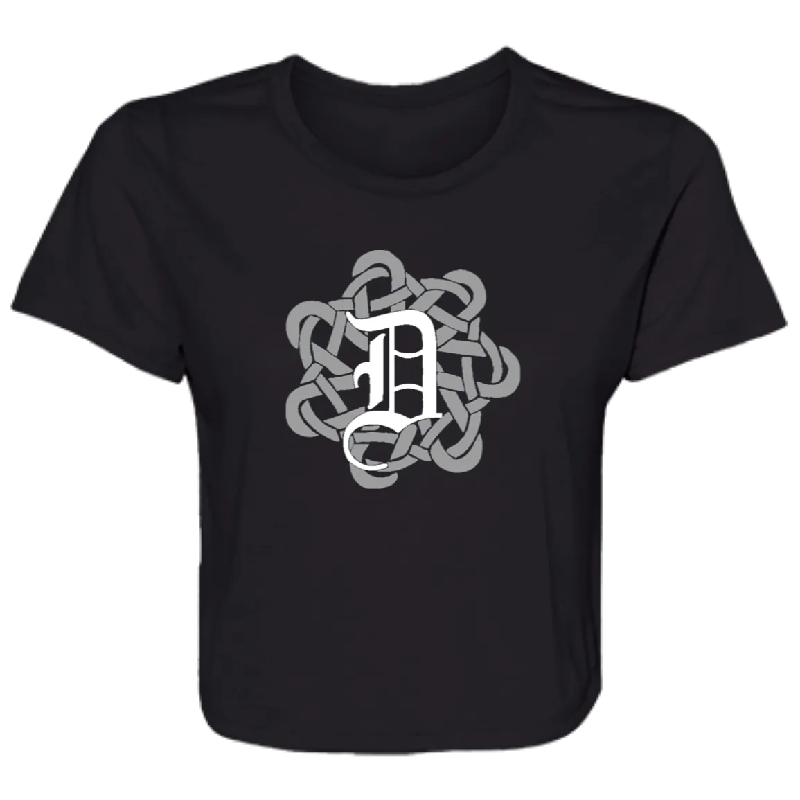 Celtic Knot Detroit D Flowy Cropped Tee