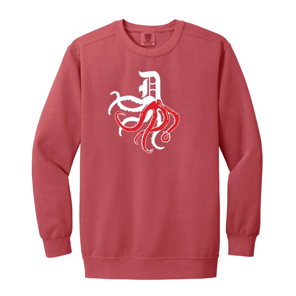 D Octopus - White Vintage Wash Crewneck Sweatshirt