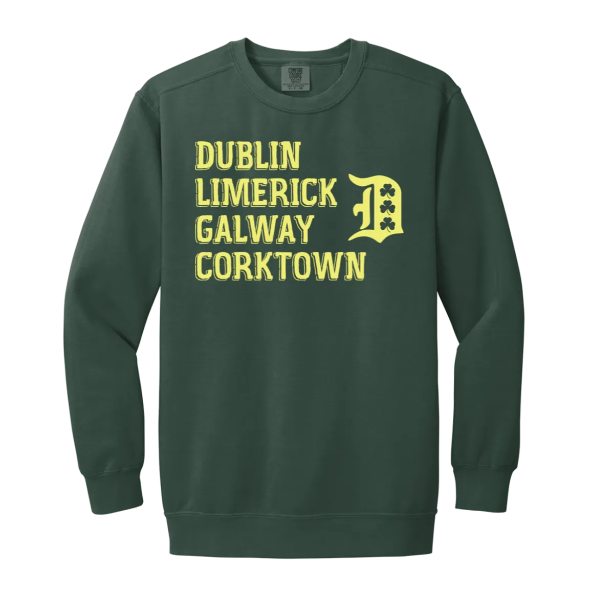 Dublin Limerick Galway Corktown Vintage Wash Crewneck Sweatshirt