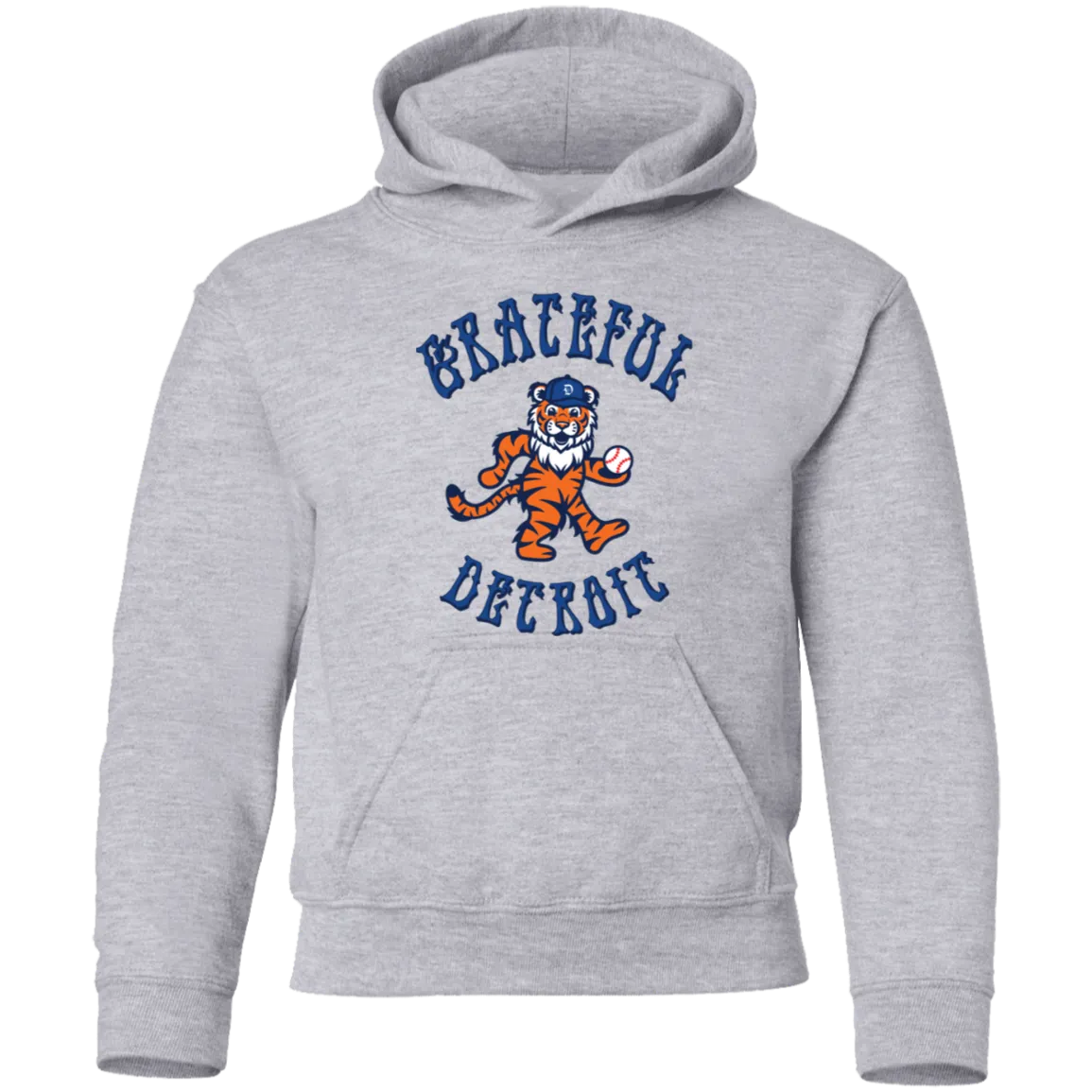 Grateful Detroit - Blue Kids Unisex Classic Hoodie