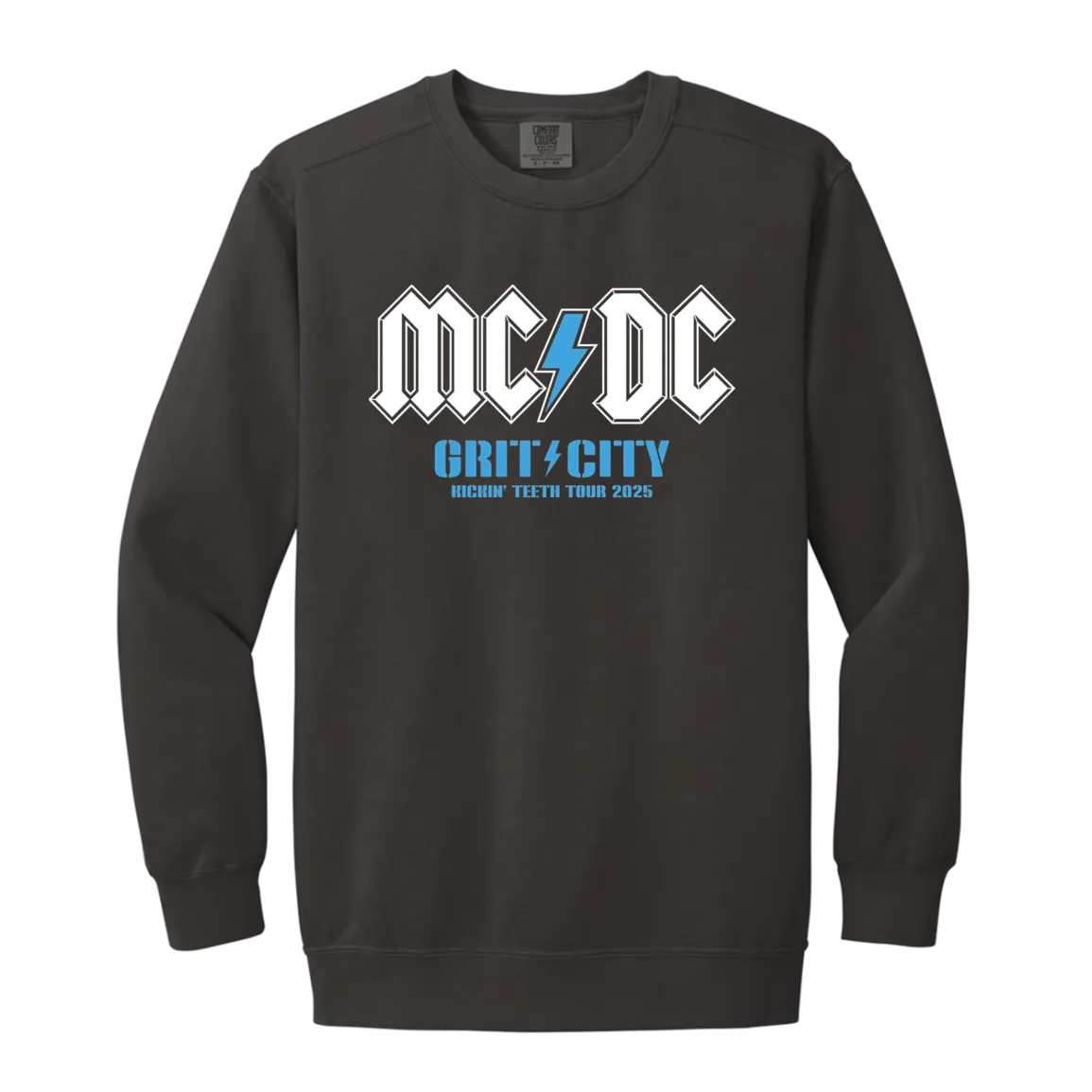 MCDC Kickin Teeth Tour 2025 (front) Vintage Wash Crewneck Sweatshirt