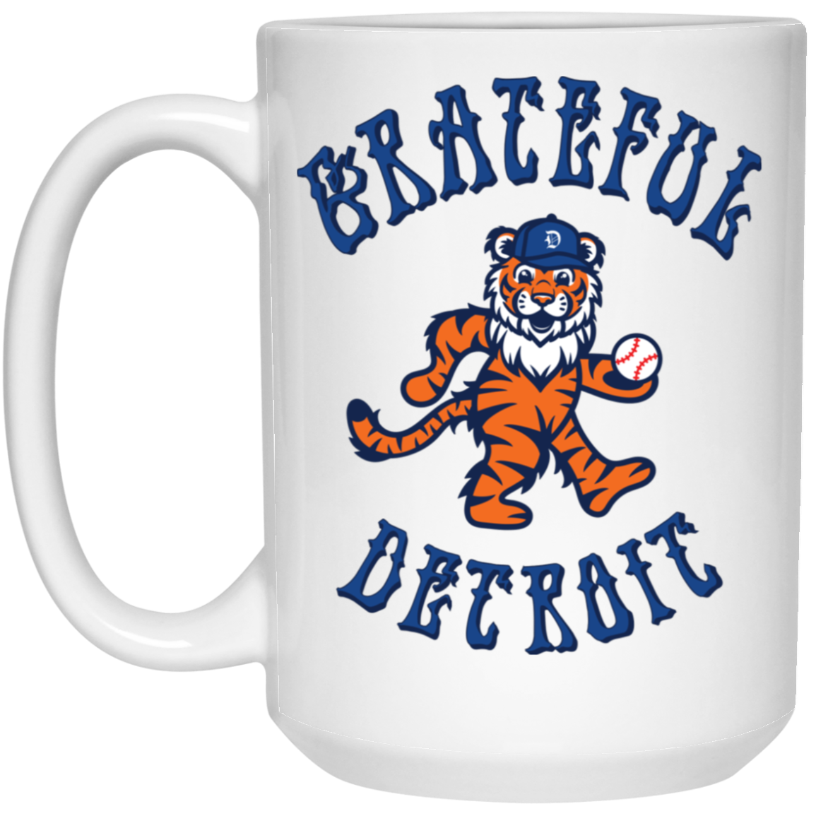 Grateful Detroit - Blue 15oz White Mug