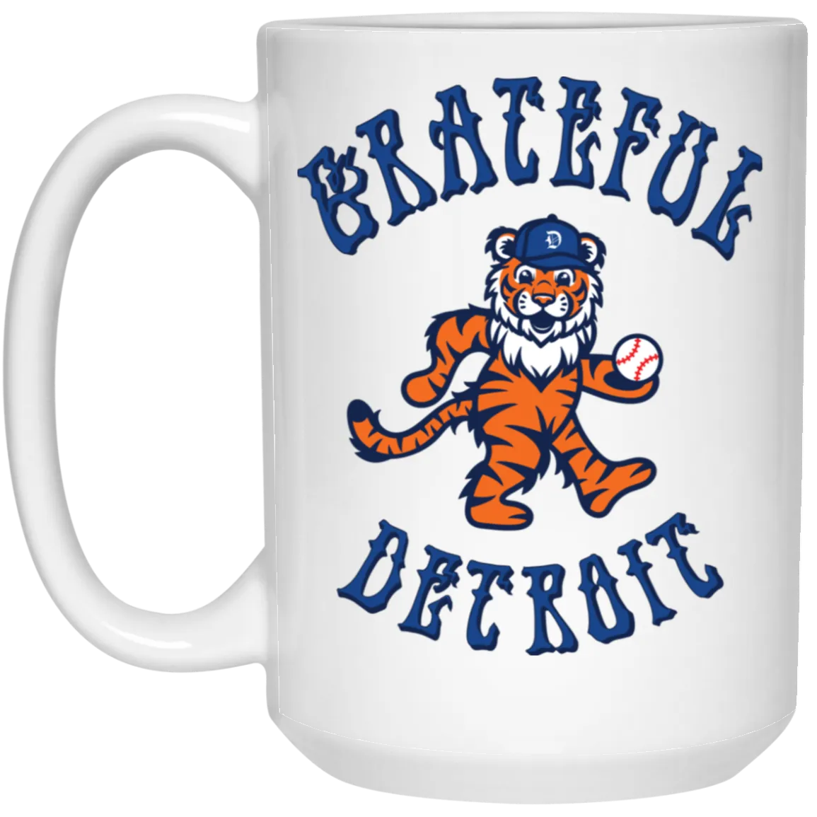 Grateful Detroit - Blue 15oz White Mug