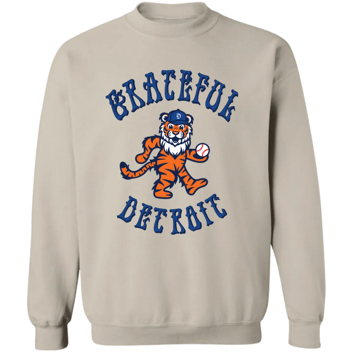 Grateful Detroit - Blue Classic Crewneck Sweatshirt