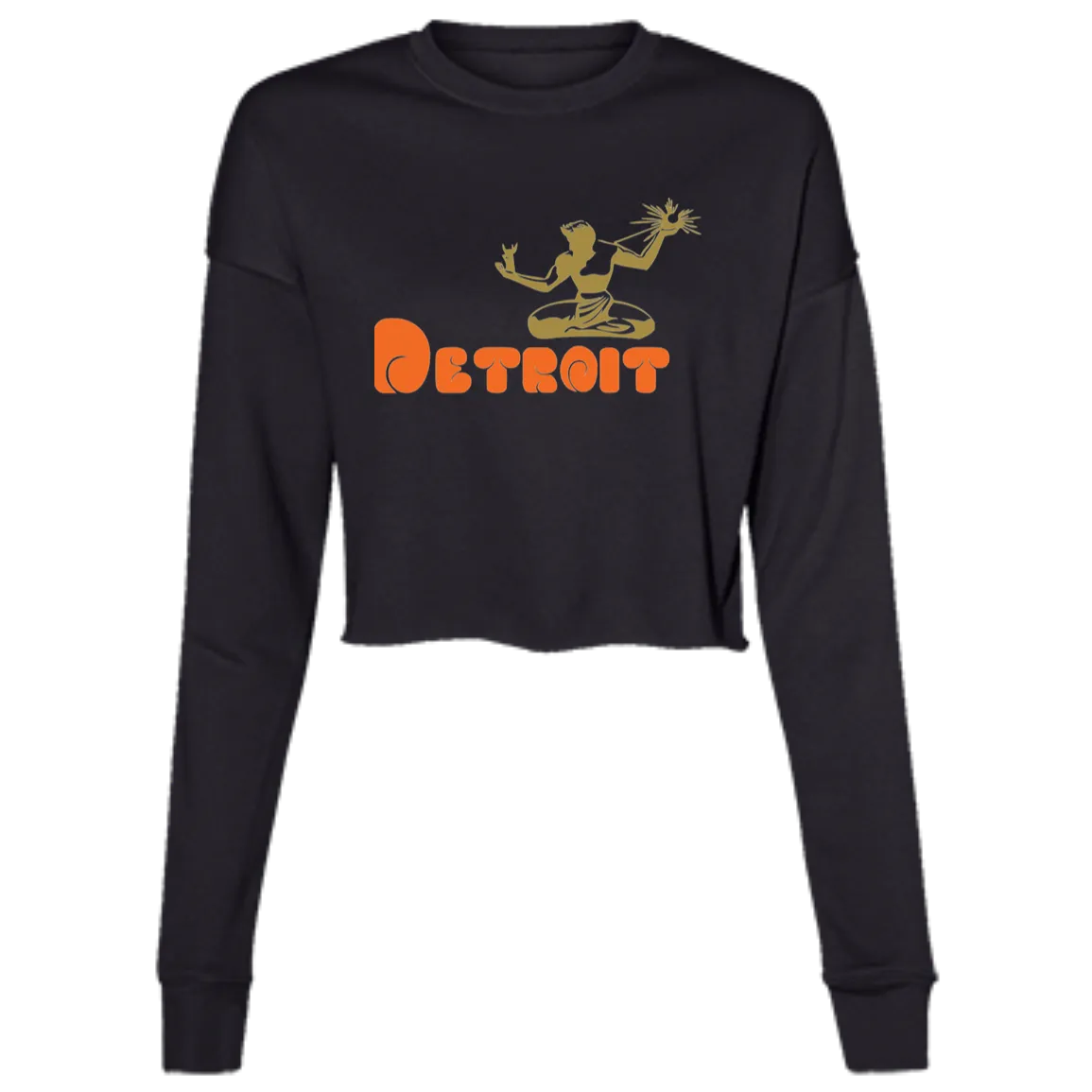 Classic  DWD Spirit of Detroit Women's Cropped Crewneck Sweatshirt