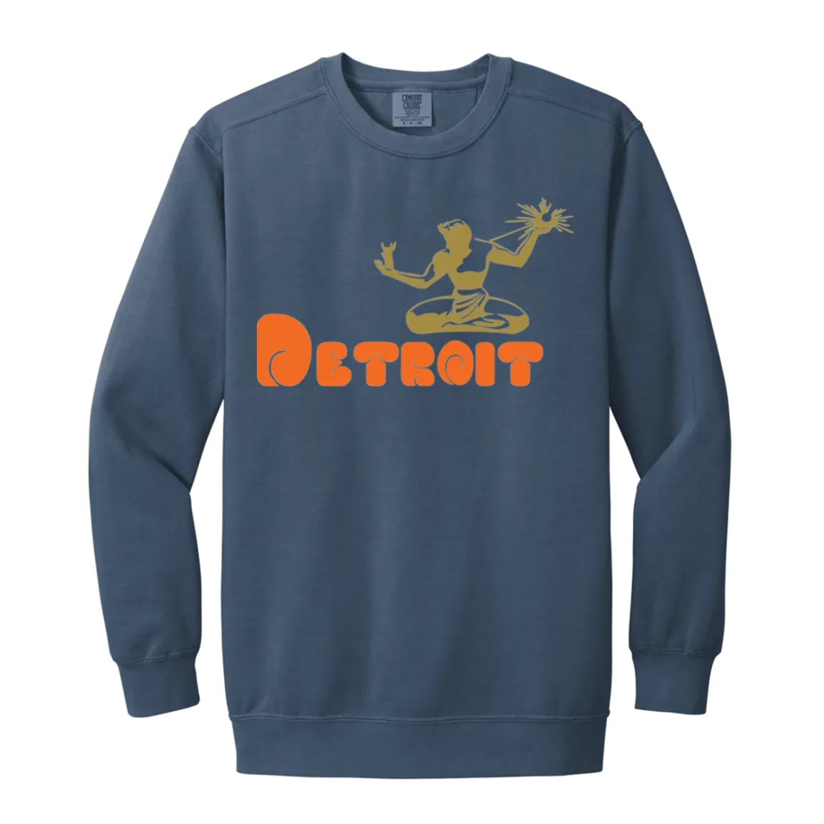 Classic  DWD Spirit of Detroit Vintage Wash Crewneck Sweatshirt