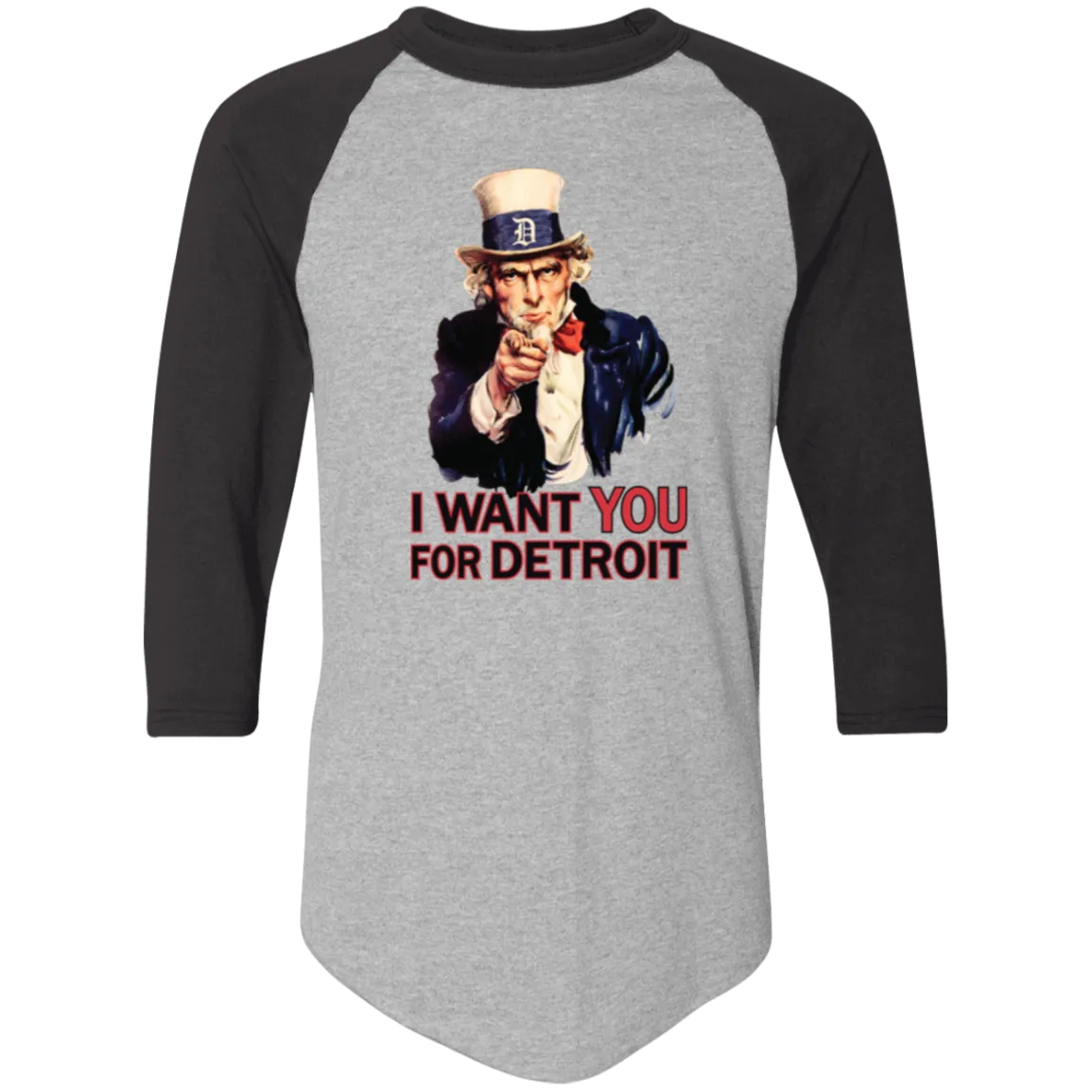 I Want You For Detroit Classic Raglan Jersey