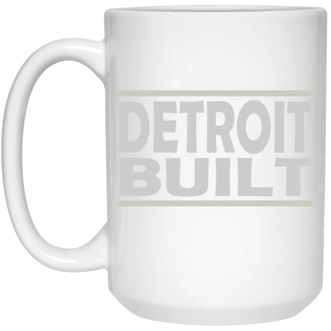 Old School Detroit Built 15oz White Mug