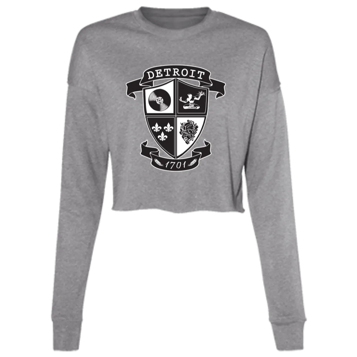 A Detroit Crest Women's Cropped Crewneck Sweatshirt