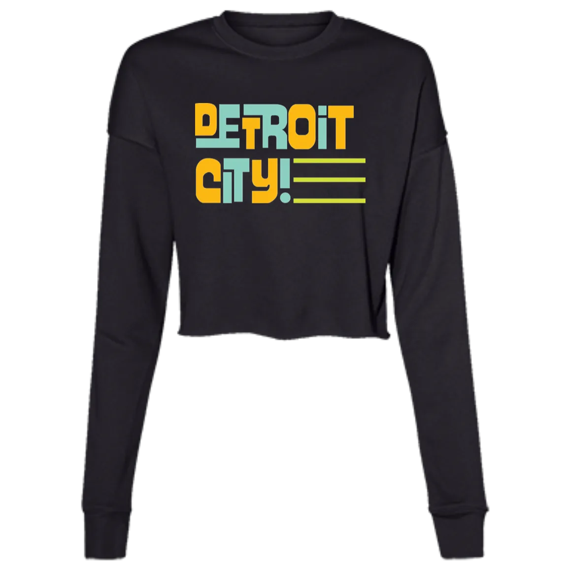 Classic DWD Detroit City Women's Cropped Crewneck Sweatshirt