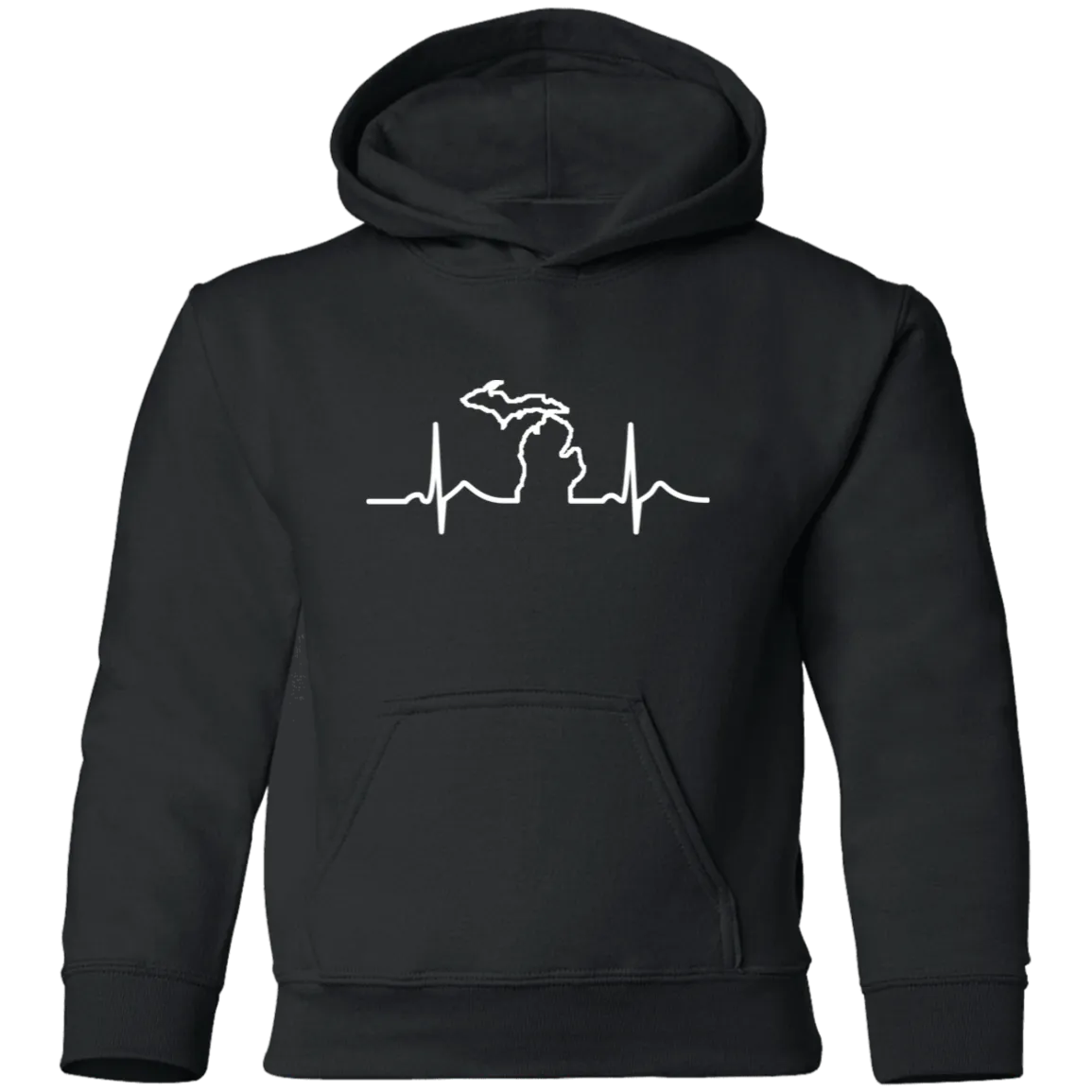 DWD Michigan Heartbeat Kids Unisex Classic Hoodie