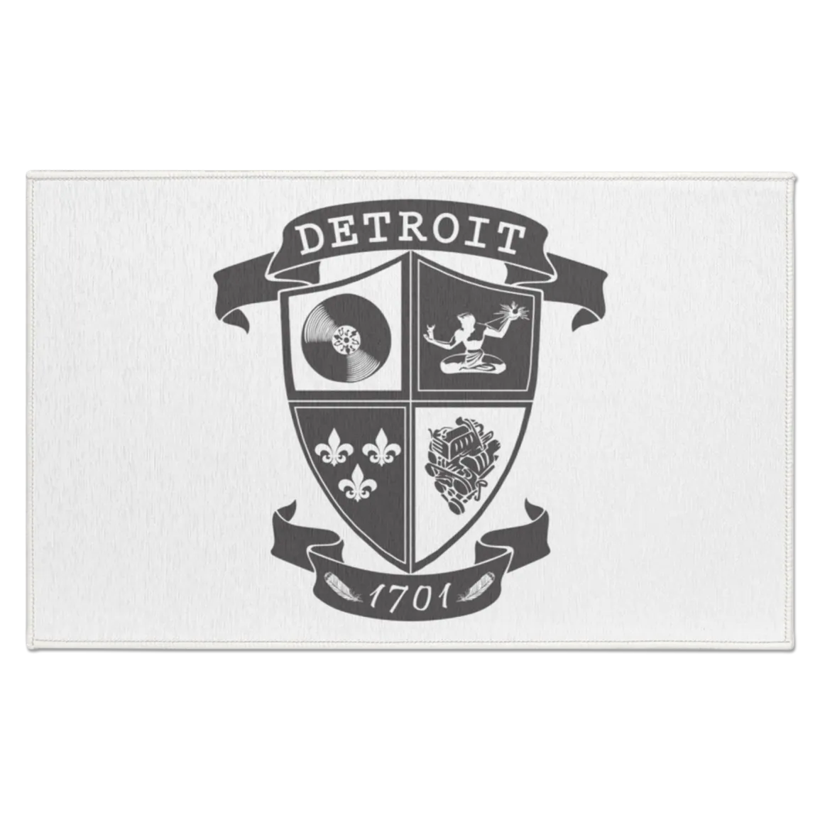 A Detroit Crest Indoor Accent Doormat
