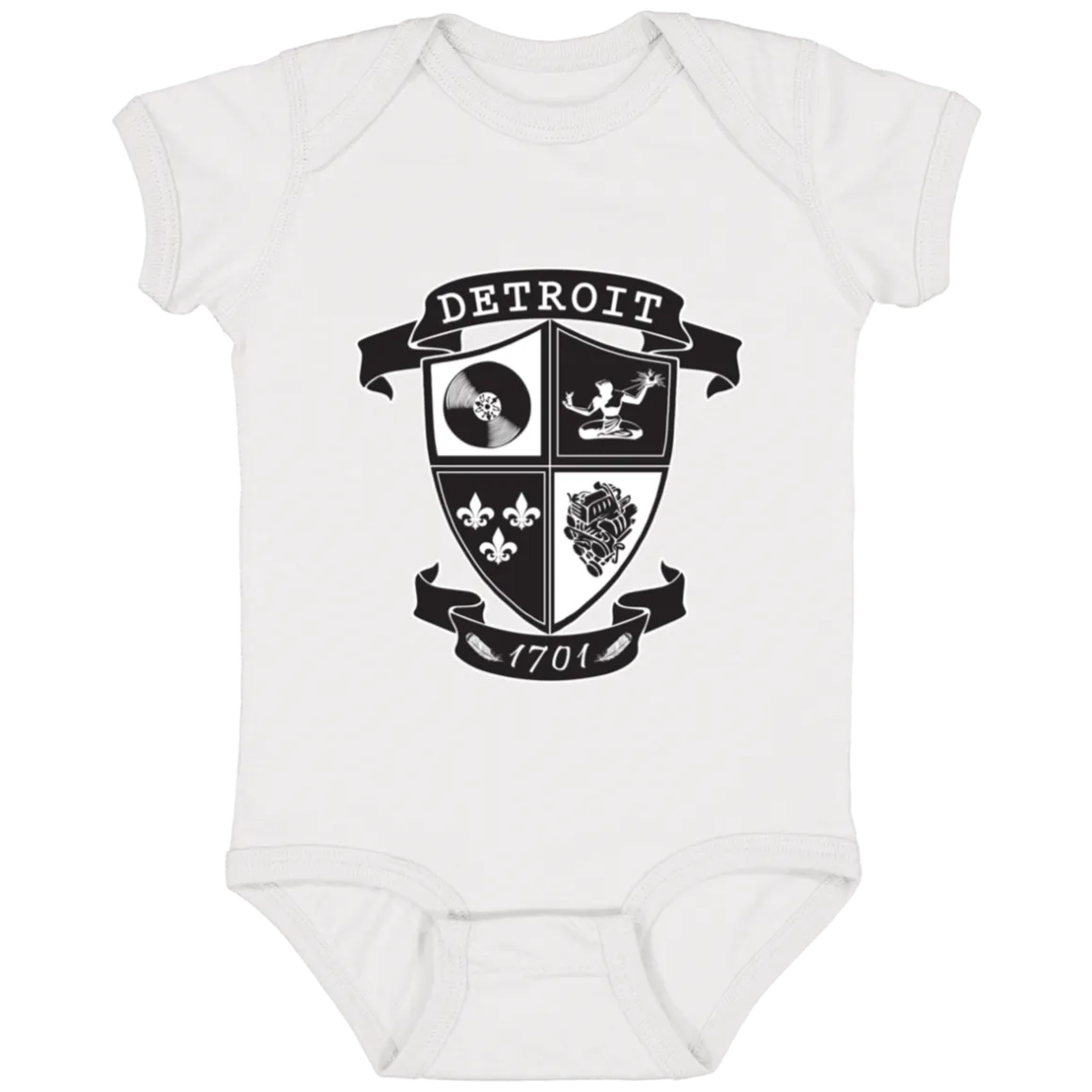 A Detroit Crest Infant Baby Onsie Bodysuit