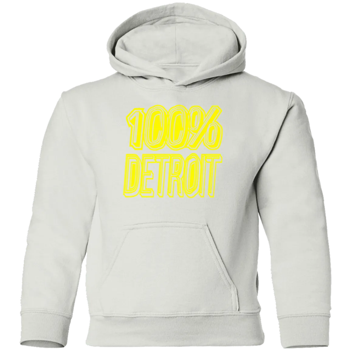 100% Detroit Kids Unisex Classic Hoodie