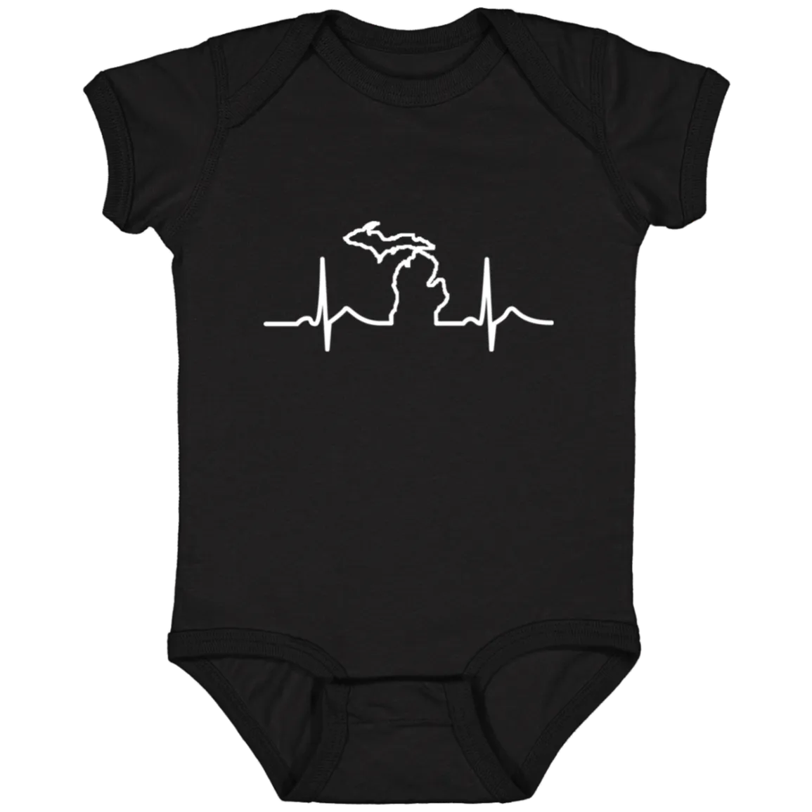 DWD Michigan Heartbeat Infant Baby Onsie Bodysuit