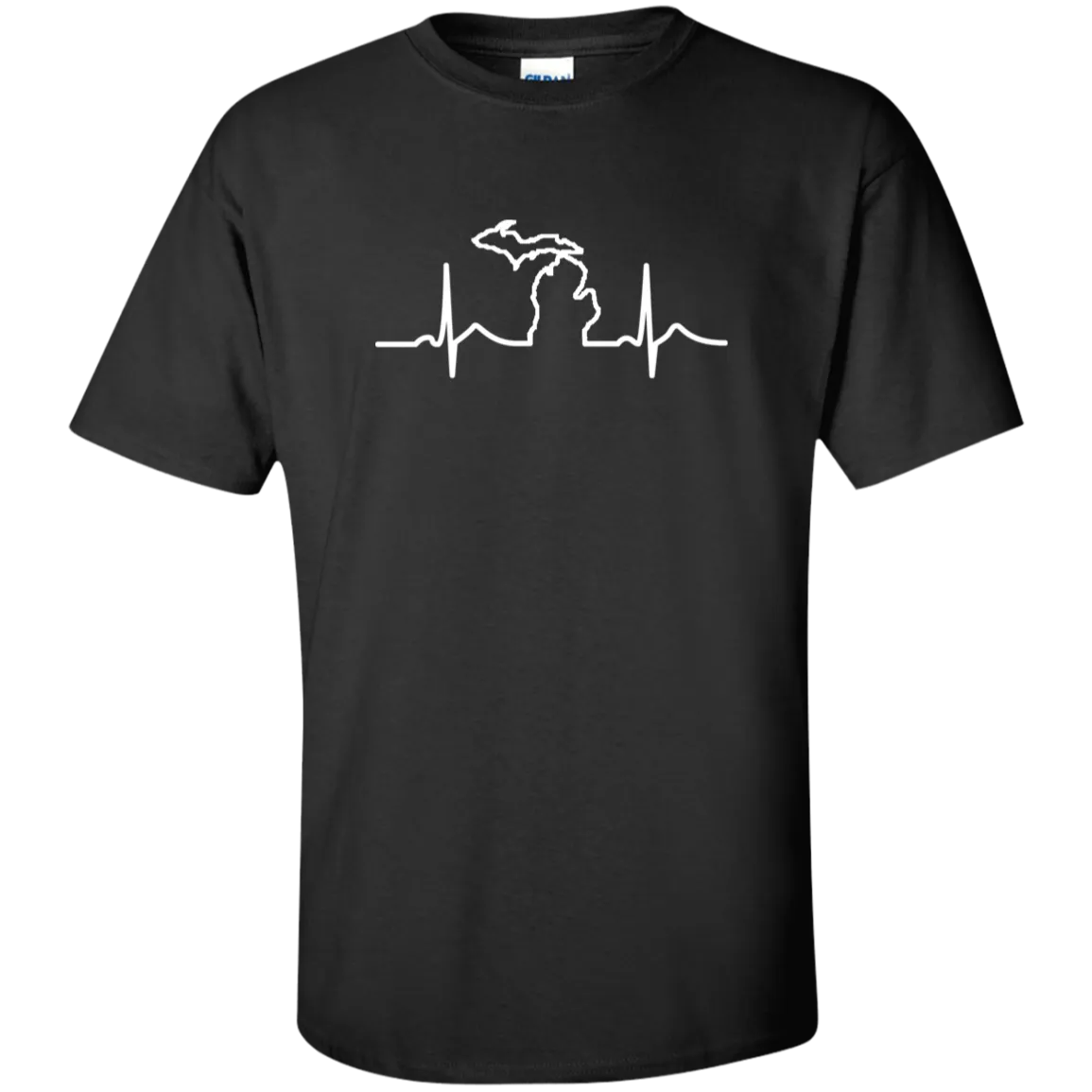 DWD Michigan Heartbeat Unisex Tall Ultra Cotton T-Shirt