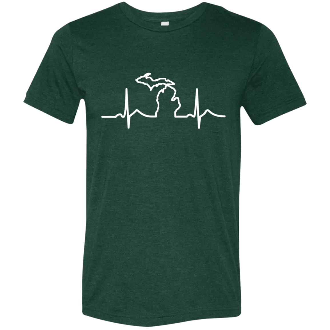 DWD Michigan Heartbeat Soft Unisex Triblend T-Shirt