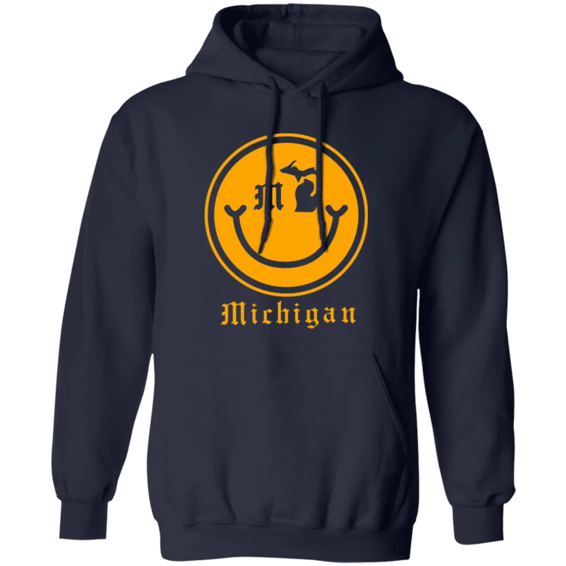 Small Michigan Smile - Gold Unisex Classic Hoodie