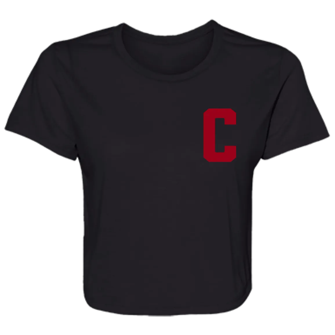 Hockey Captains C - Red Flowy Cropped Tee