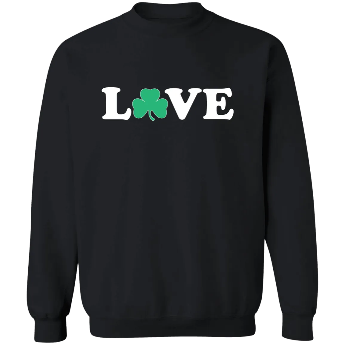 Love Shamrock - White Classic Crewneck Sweatshirt