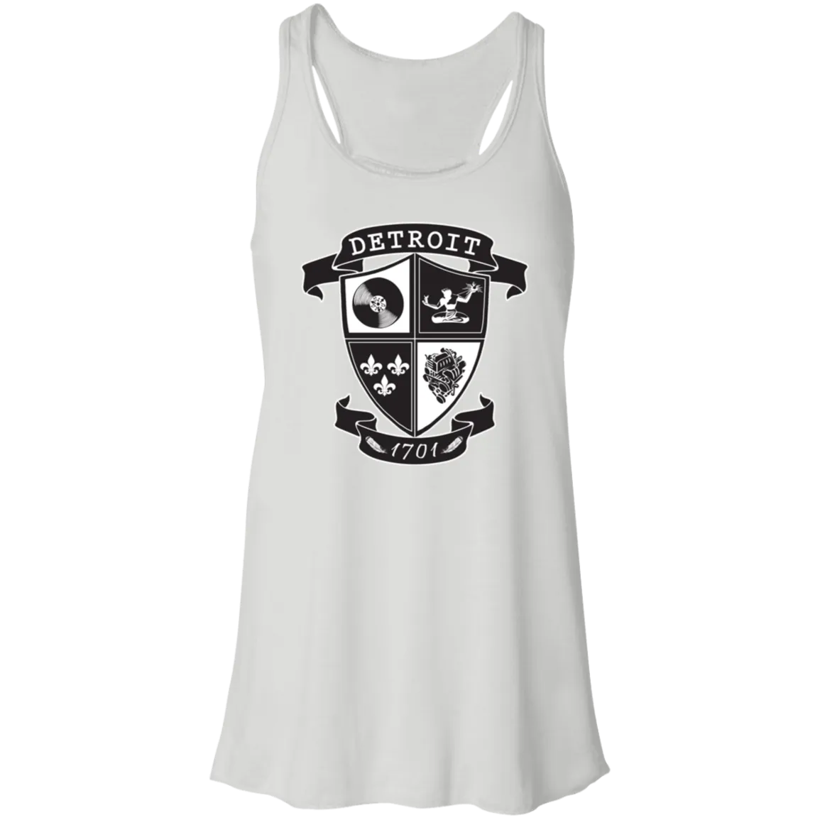 A Detroit Crest Flowy Racerback Tank