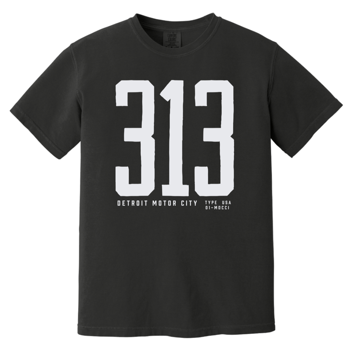 Detroit 313 - White Vintage Wash T-Shirt