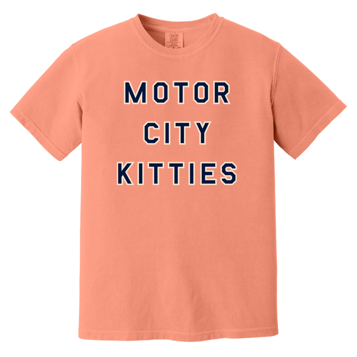 Motor City Kitties - Navy + Ivory Vintage Washed T-Shirt