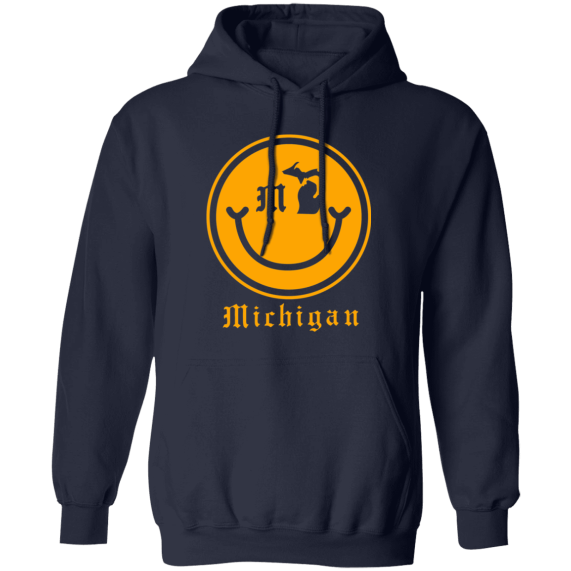 Small Michigan Smile - Gold Unisex Classic Hoodie