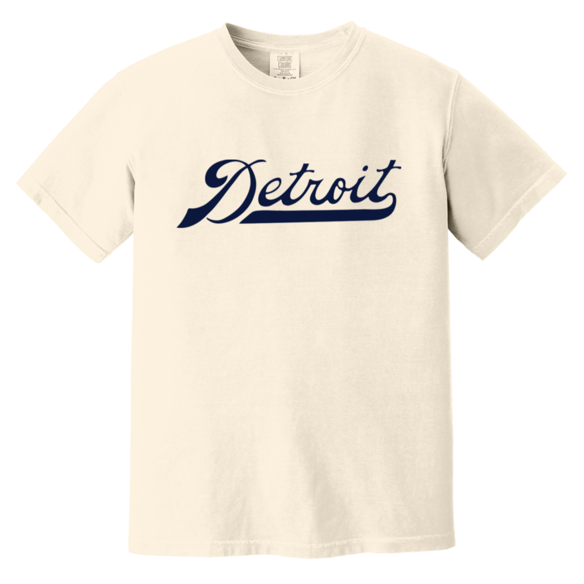 Detroit Work Script - Navy Vintage Wash T-Shirt