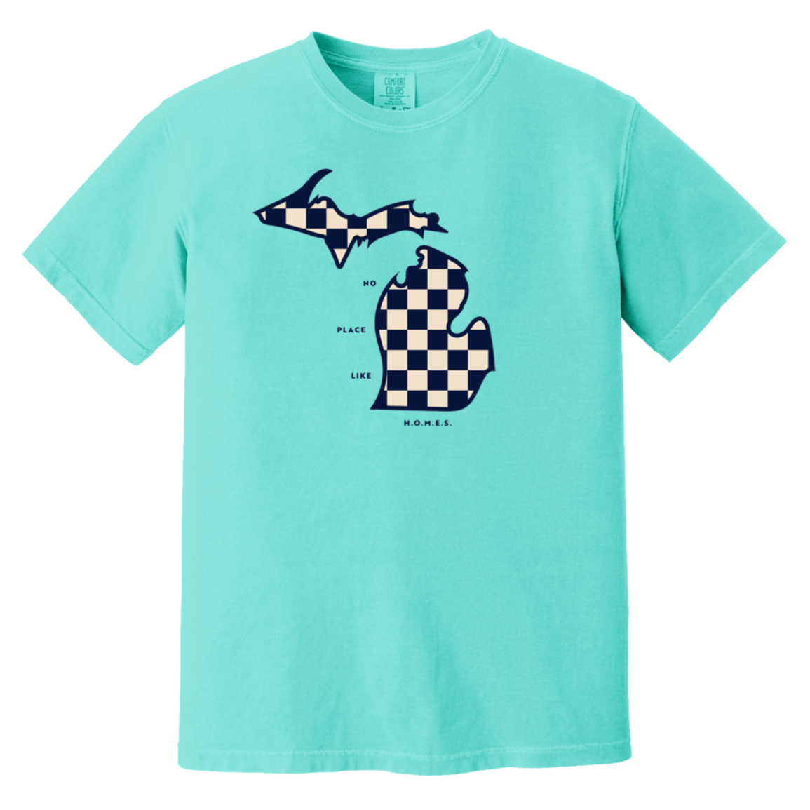 No Place Like Homes - Ivory + Navy Vintage Wash T-Shirt