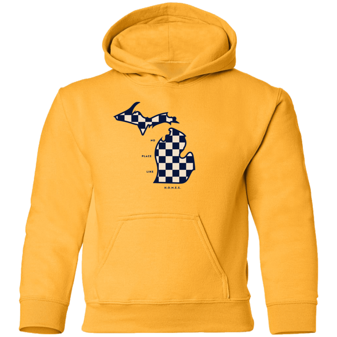 No Place Like Homes - Ivory + Navy Kids Unisex Classic Hoodie