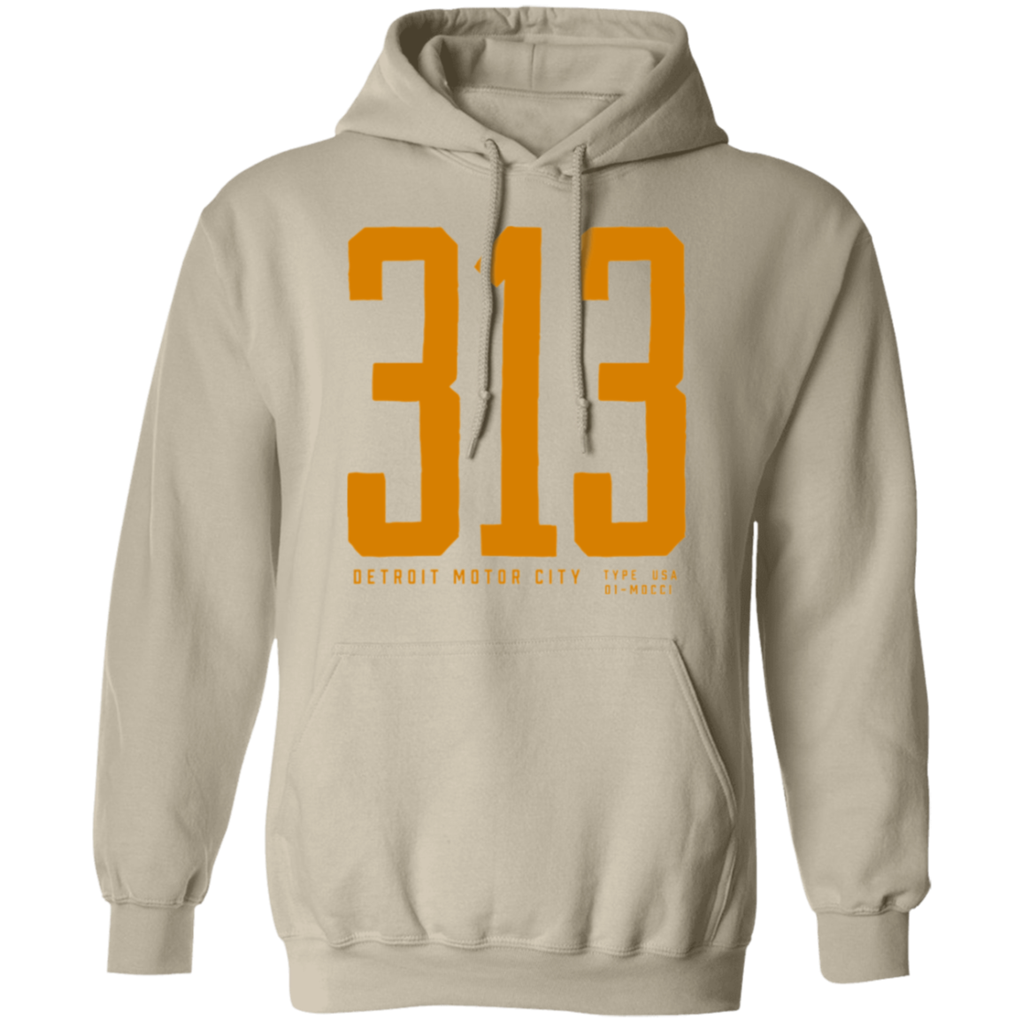 Detroit 313 - Vintage Gold Unisex Classic Hoodie