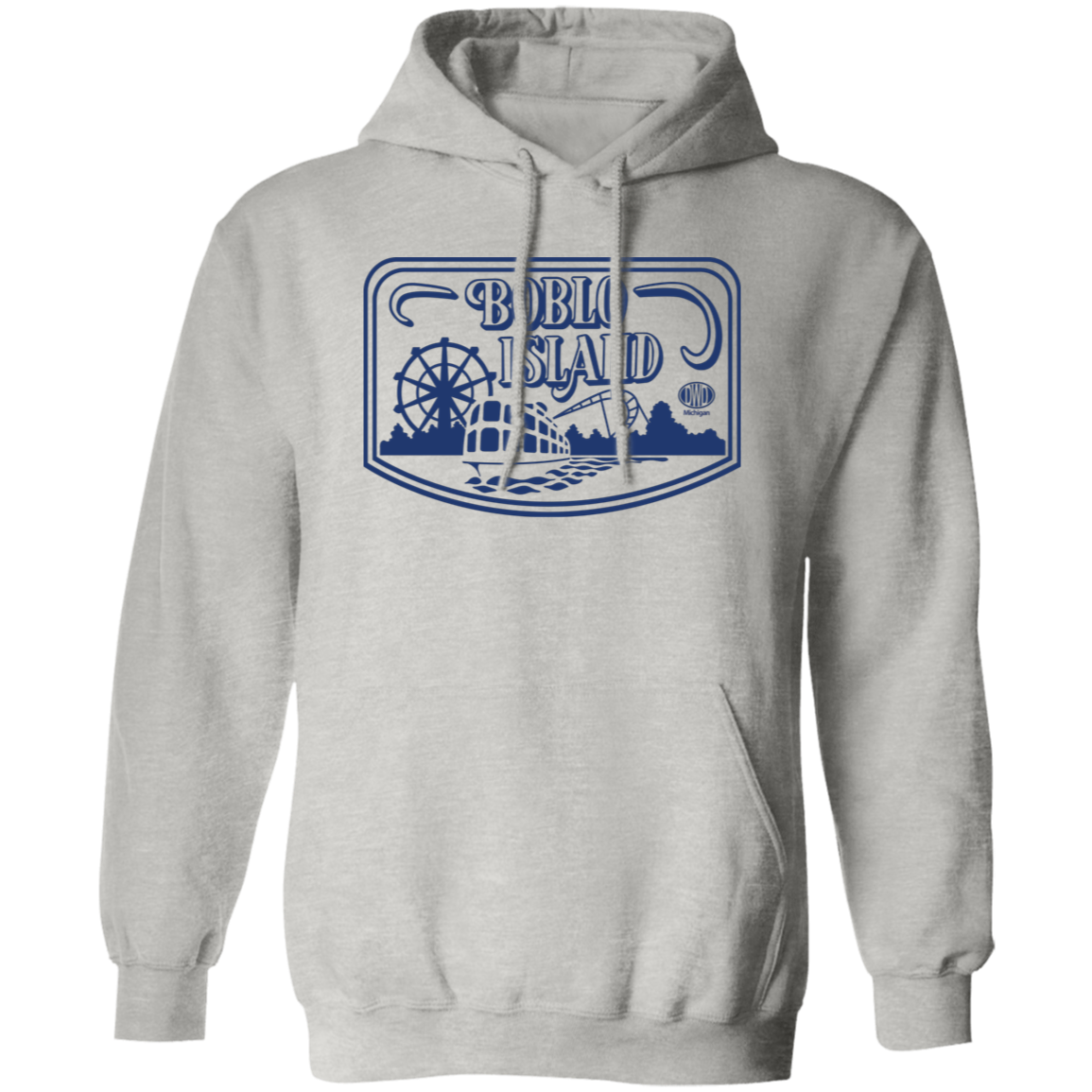 Boblo Island Logo - Blue Unisex Classic Hoodie