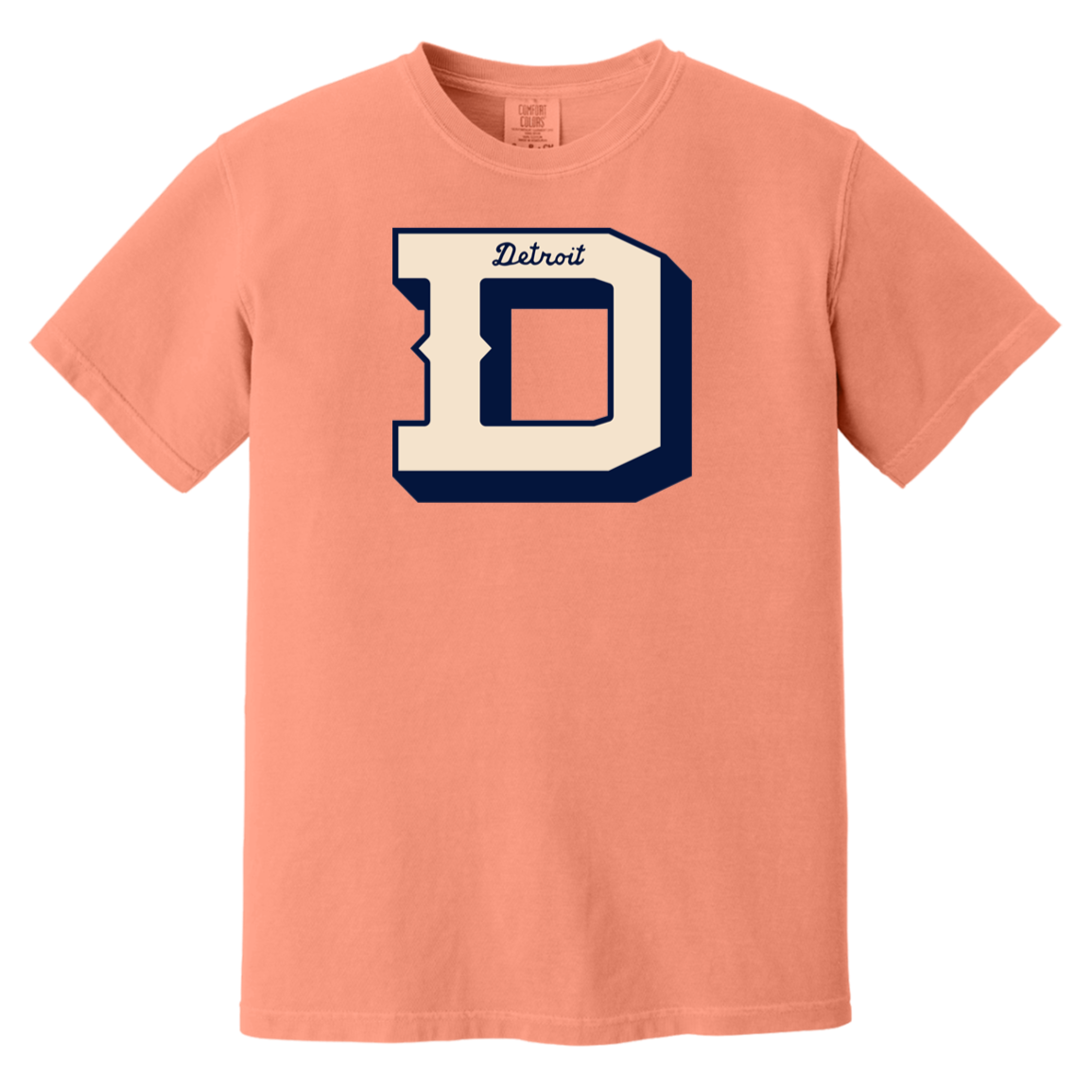 The D - Ivory + Navy Vintage Washed T-Shirt