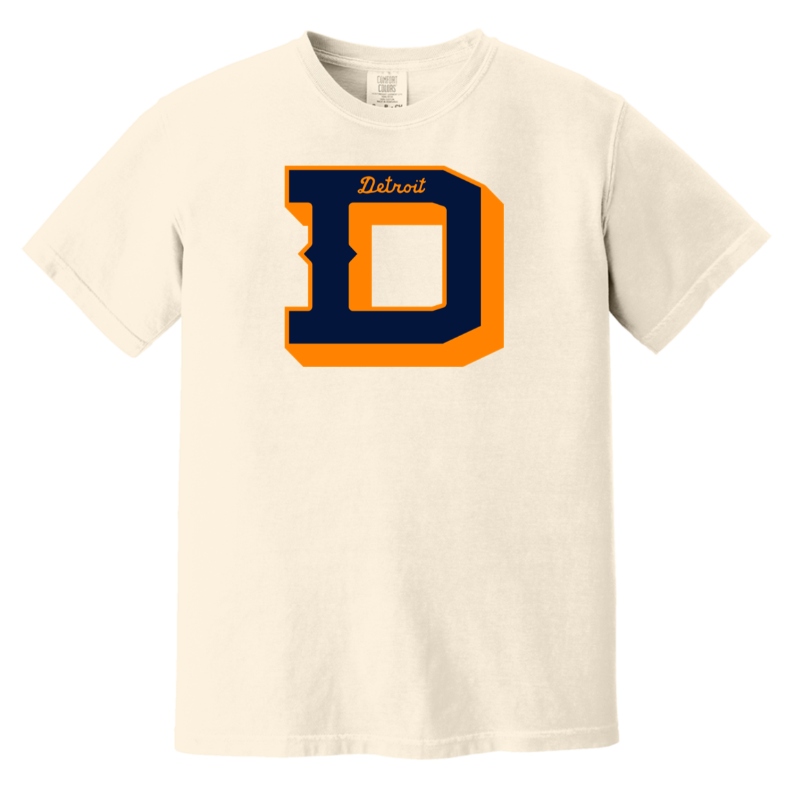 The D - Navy + Orange Vintage Washed T-Shirt