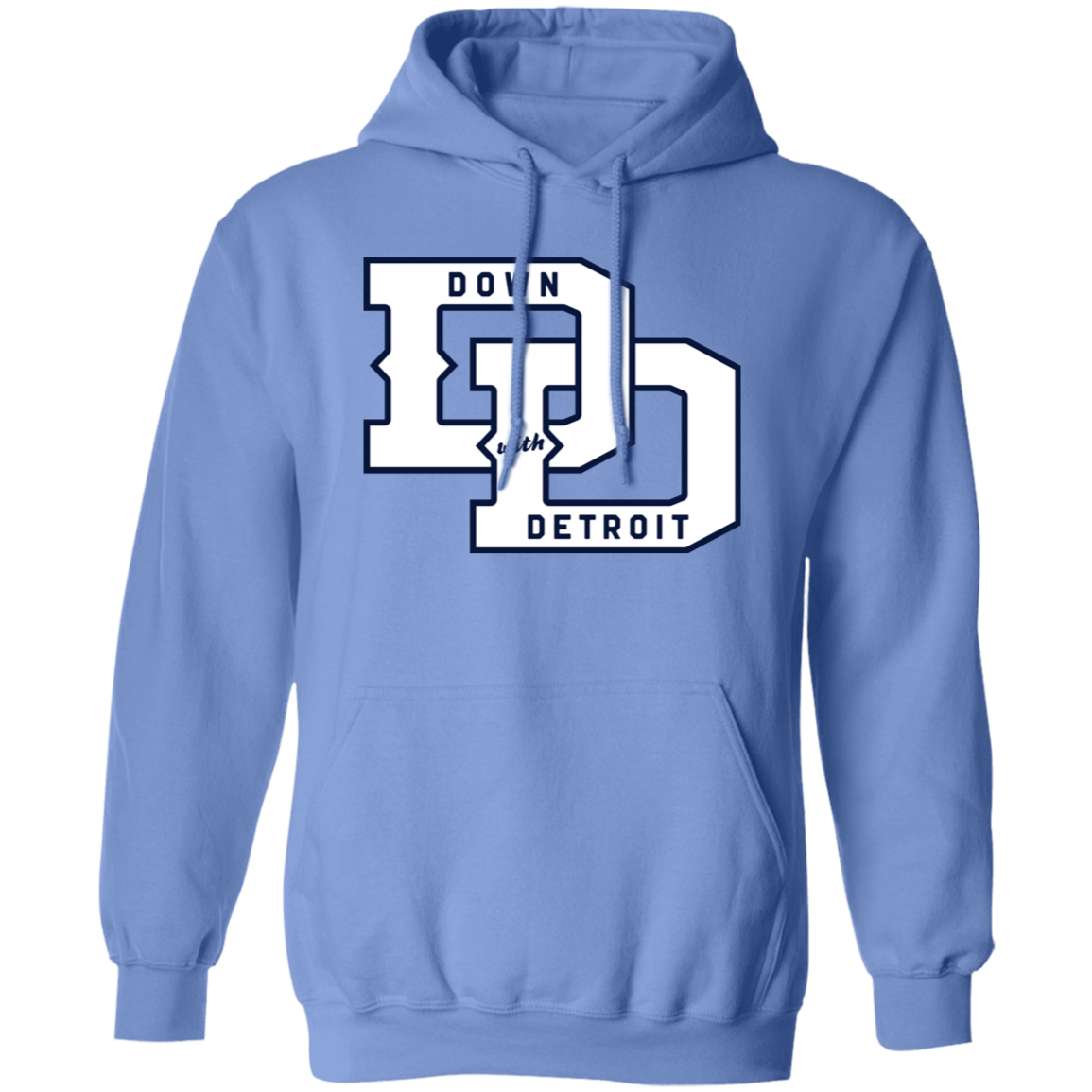 DWD Links - White + Navy Unisex Classic Hoodie