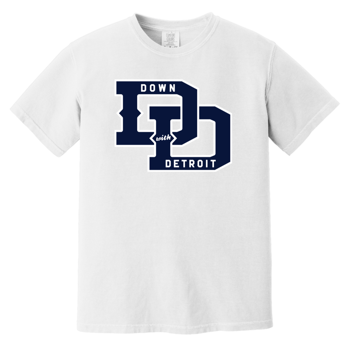 DWD Links - Navy + White Vintage Wash T-Shirt