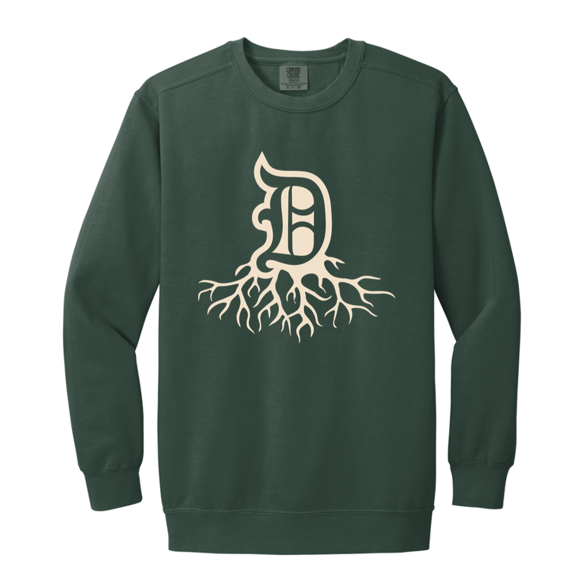 Detroit Roots - Ivory Vintage Wash Crewneck Sweatshirt
