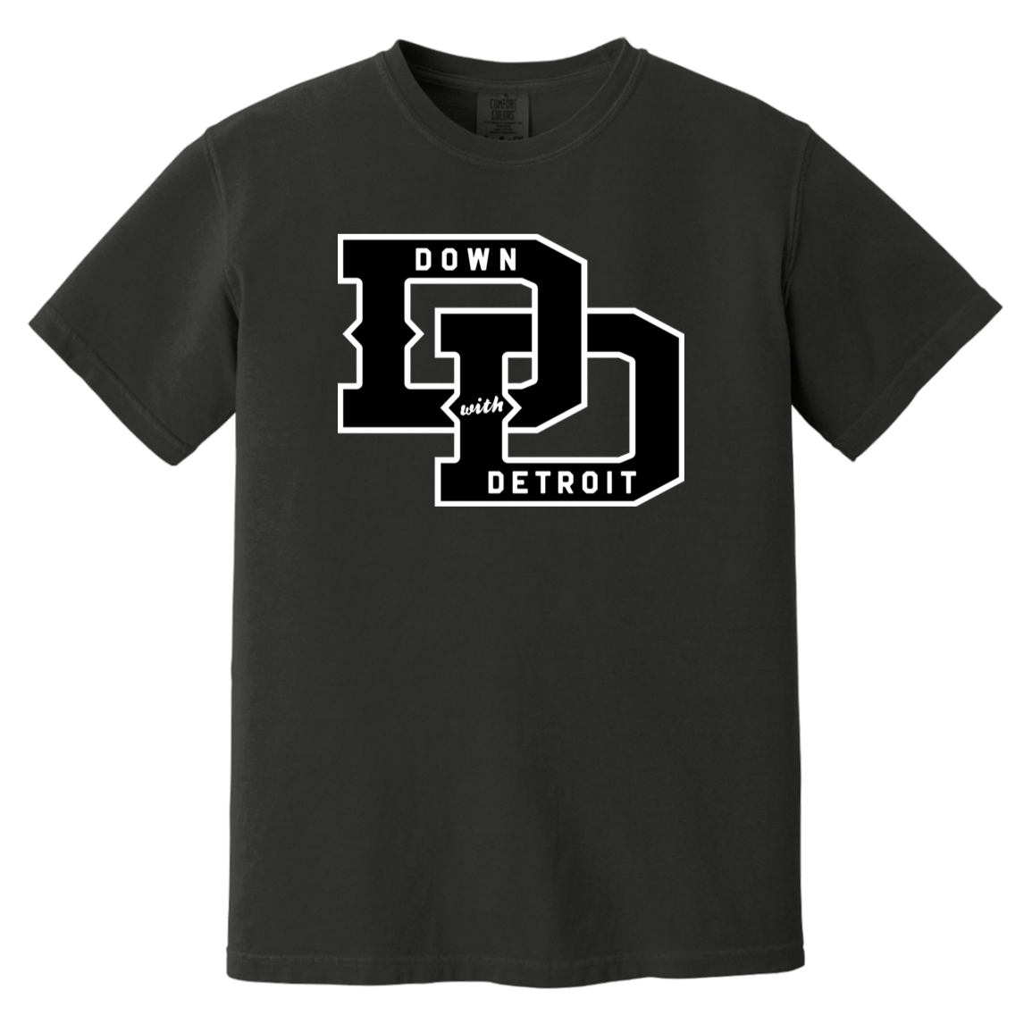 DWD Links - Black + White Vintage Wash T-Shirt