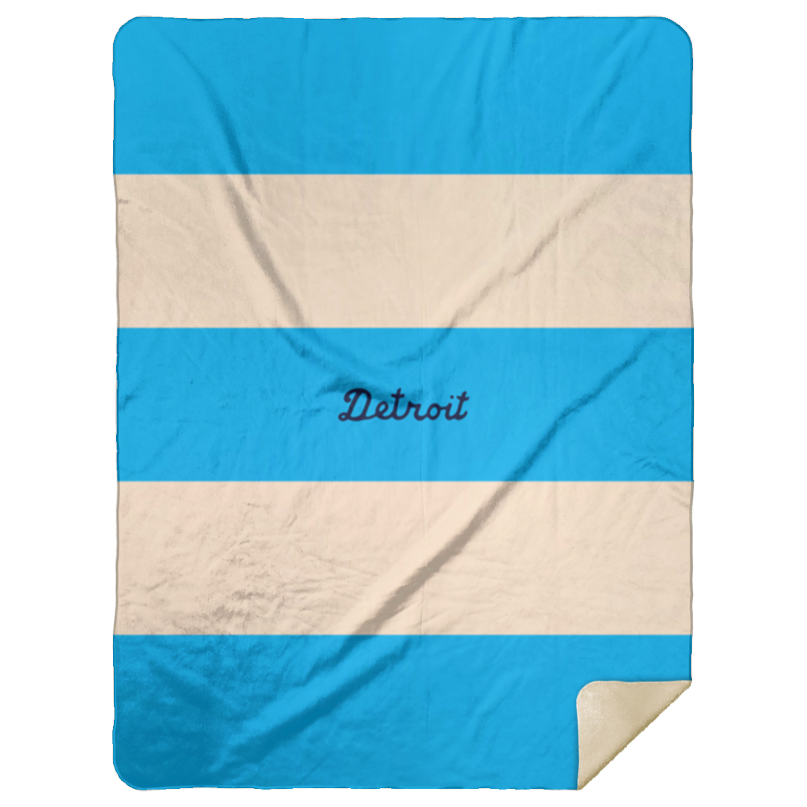 Detroit Football - Stripe Comfy Cozy Stadium Blanket 60x80