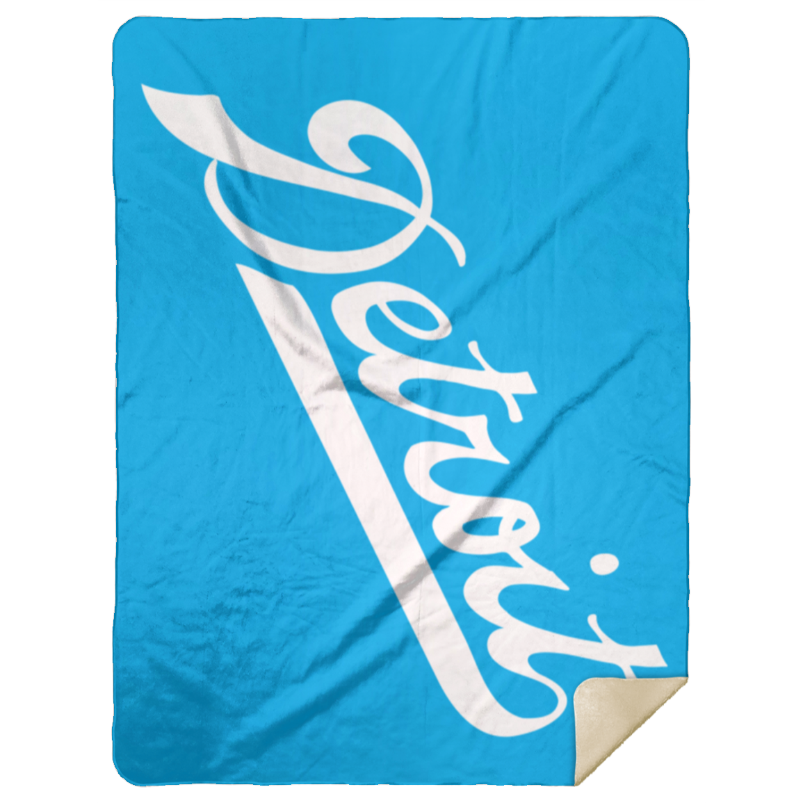Detroit Football Script - Comfy Cozy Stadium Blanket 60x80