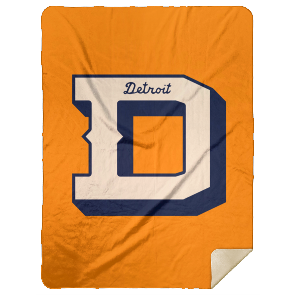 Detroit D Baseball - Comfy Cozy Stadium Blanket 60x80