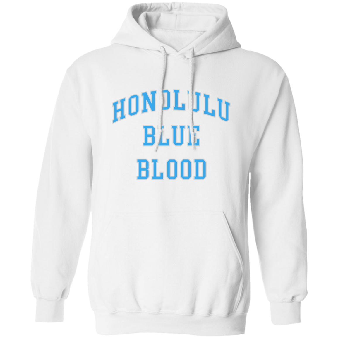 Honolulu Blue Blood - Light Blue + Silver Classic Unisex Hoodie